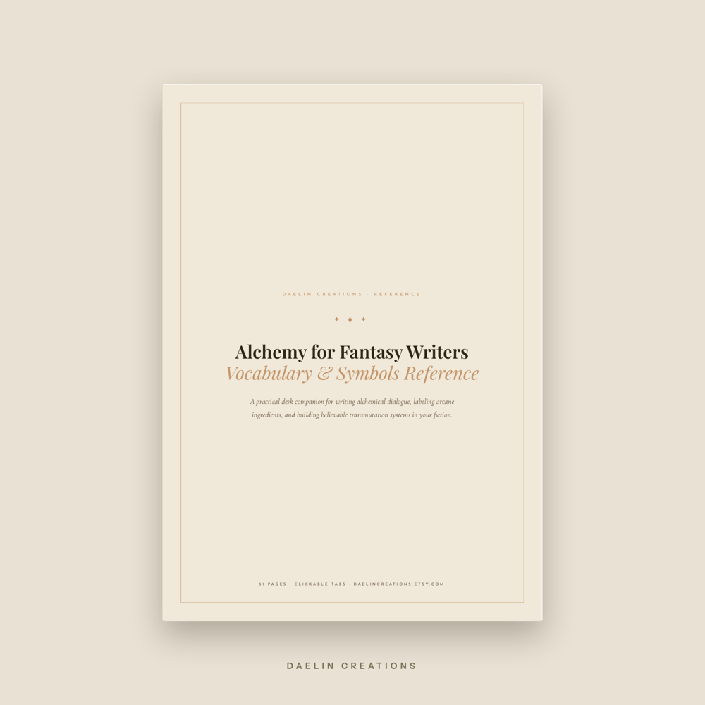 Alchemy Reference Guide for Fantasy Writers