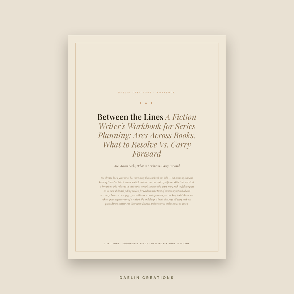 Series Planning Workbook for Fiction Writers