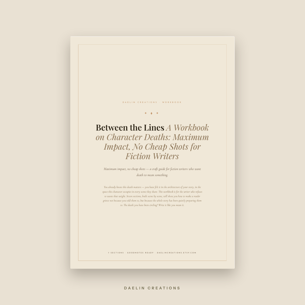 Character Death Workbook for Fiction Writers