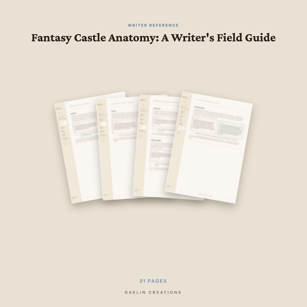 Fantasy Castle Anatomy Writer's Field Guide — image 3
