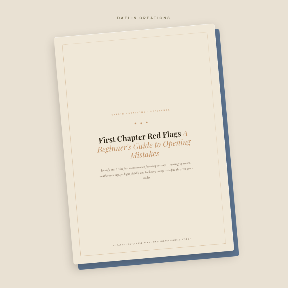 First Chapter Red Flags — image 2