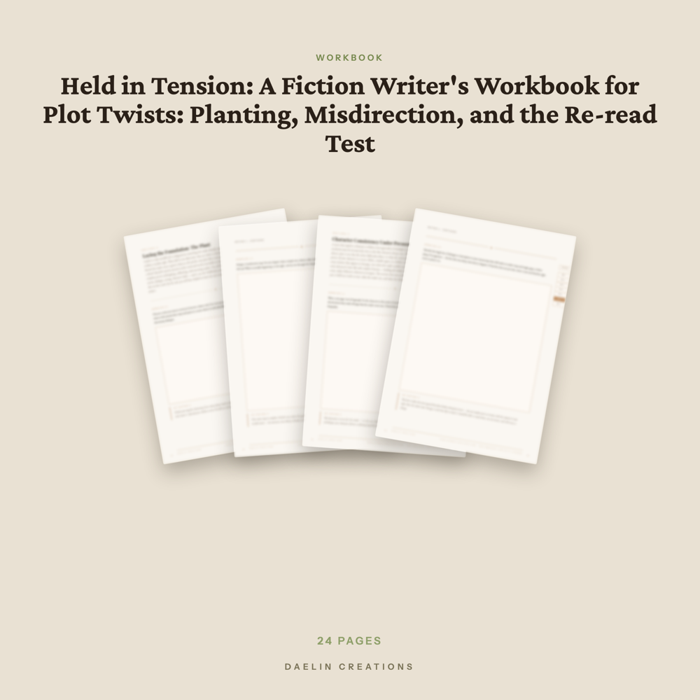 Fiction Writing Workbook — Plot Twists: Planting, Misdirection & The Re-Read — image 3