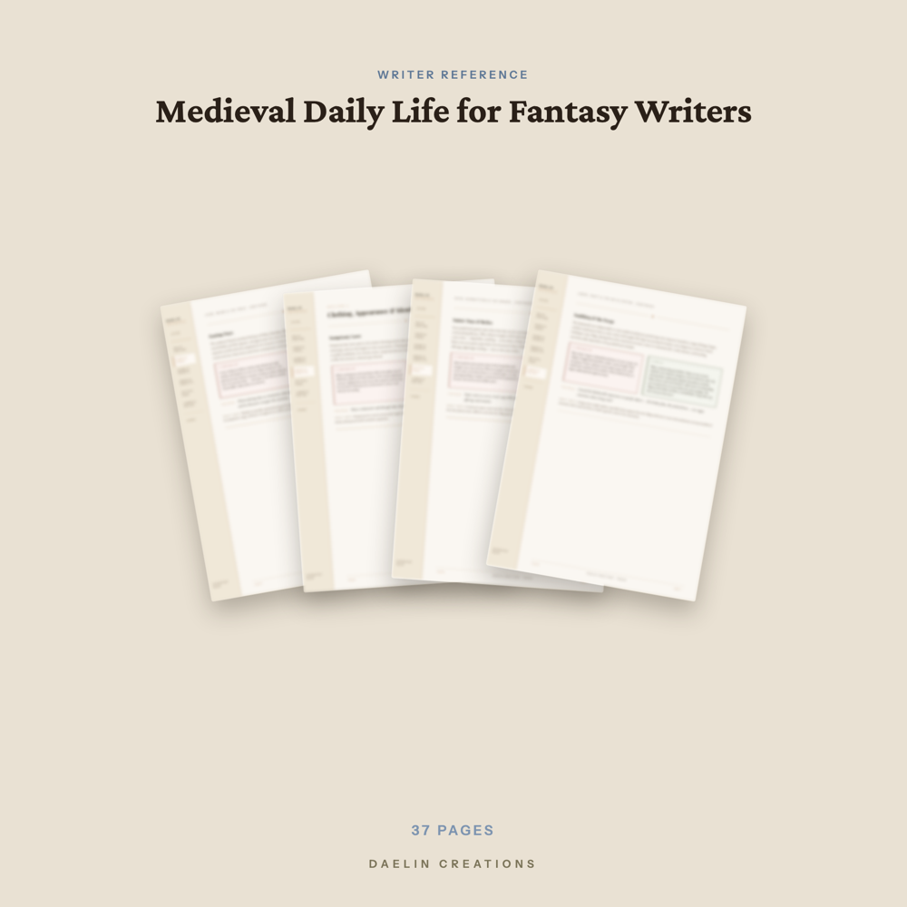 Medieval Daily Life for Fantasy Writers — image 3