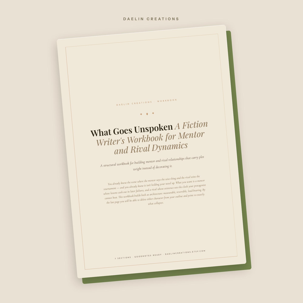 Mentor and Rival Dynamics Workbook — image 3