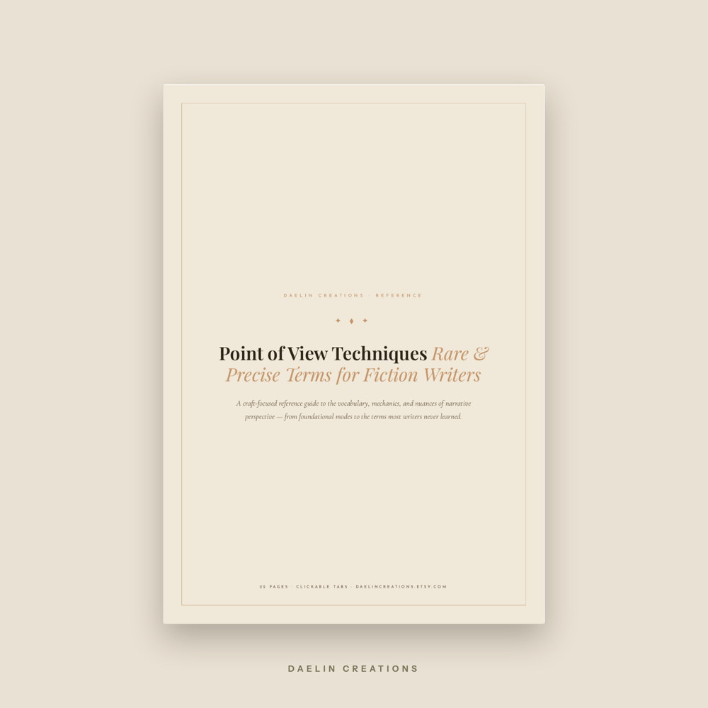 Point of View Techniques Reference Guide for Fiction Writers