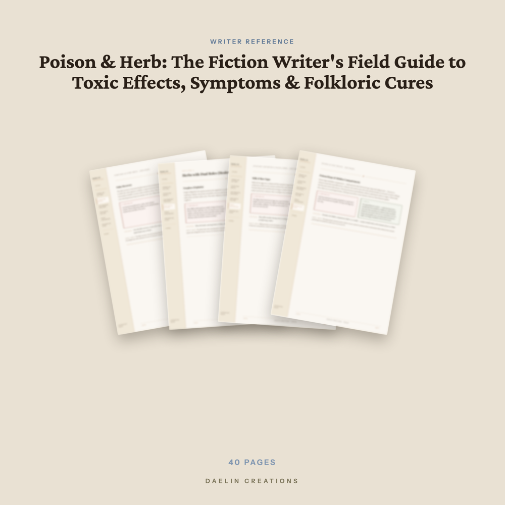 Poison & Herb Fiction Writer's Reference Guide — image 3