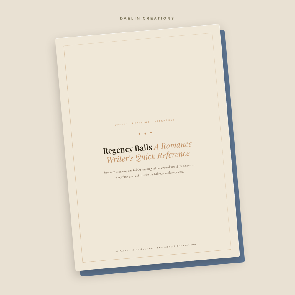 Regency Ball Reference Guide for Romance Writers — image 2