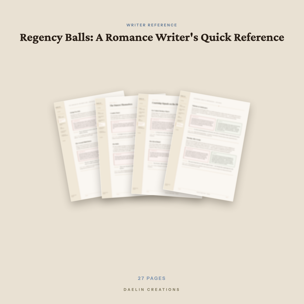 Regency Ball Reference Guide for Romance Writers — image 3