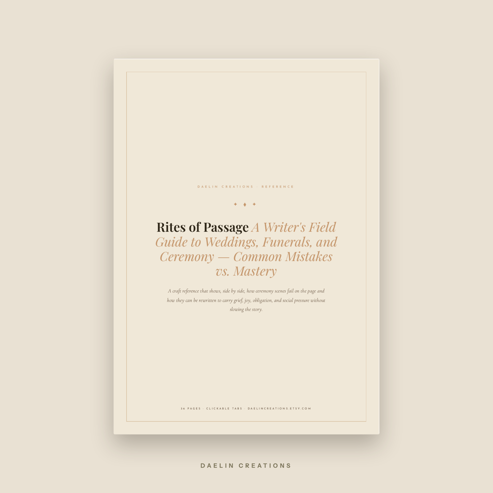 Writing Weddings & Funerals Guide