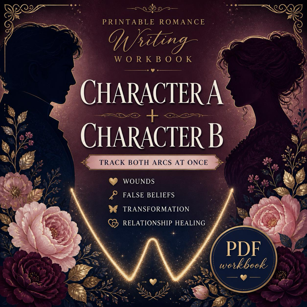 Romance Novel Plot Workbook, Dual Arc W-Plot Planner (PDF Download) — image 2