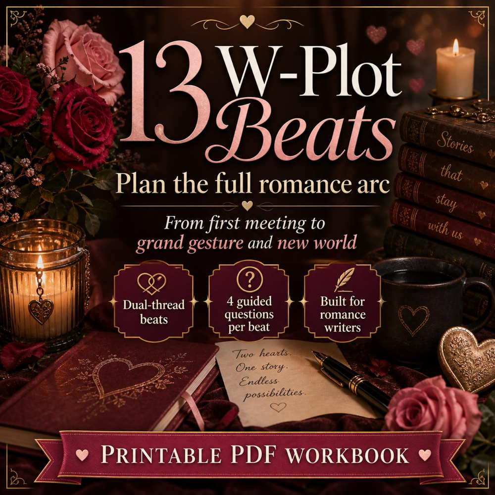 Romance Novel Plot Workbook, Dual Arc W-Plot Planner (PDF Download) — image 3