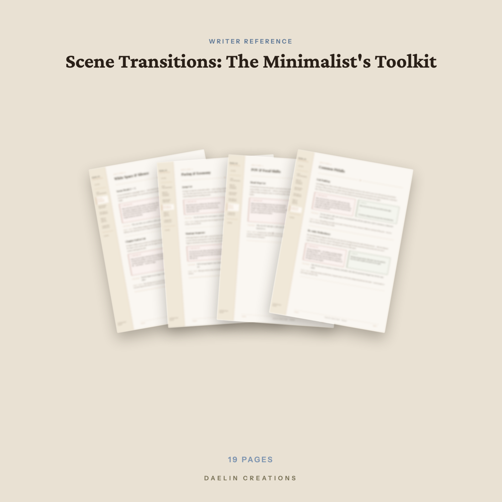 Scene Transitions Writer's Reference Guide — Printable Craft Toolkit for — image 3