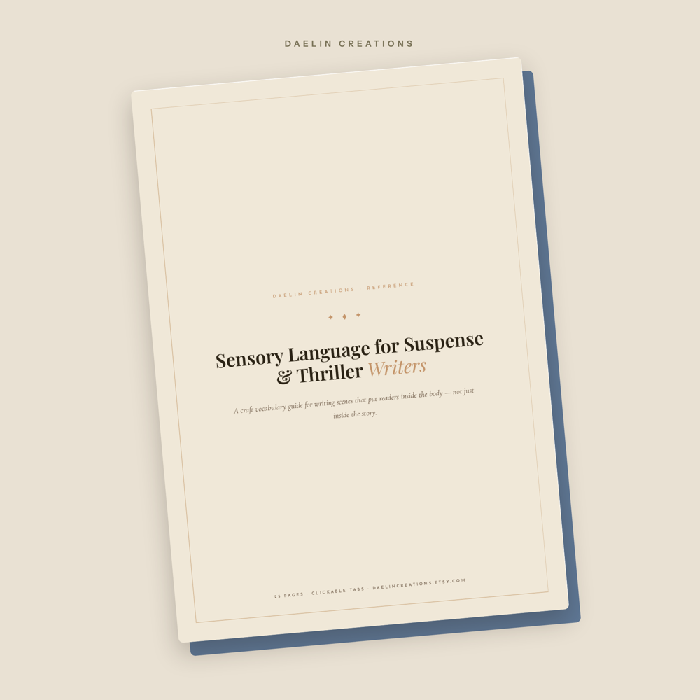 Sensory Language for Suspense & Thriller Writers — image 2