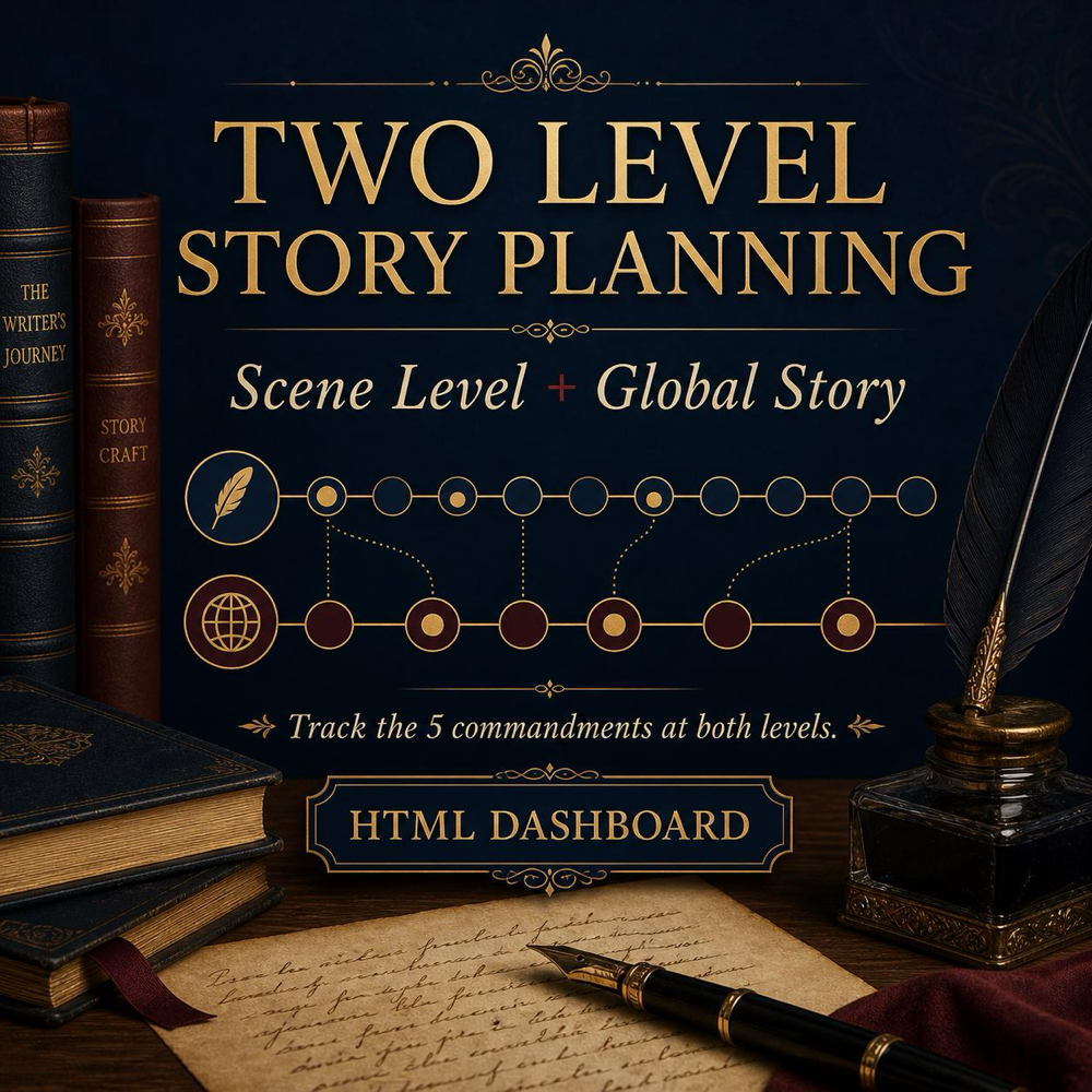 Story Grid Writer's Scene Planner, 5 Commandments Dashboard, Novel Outline Tool — image 3