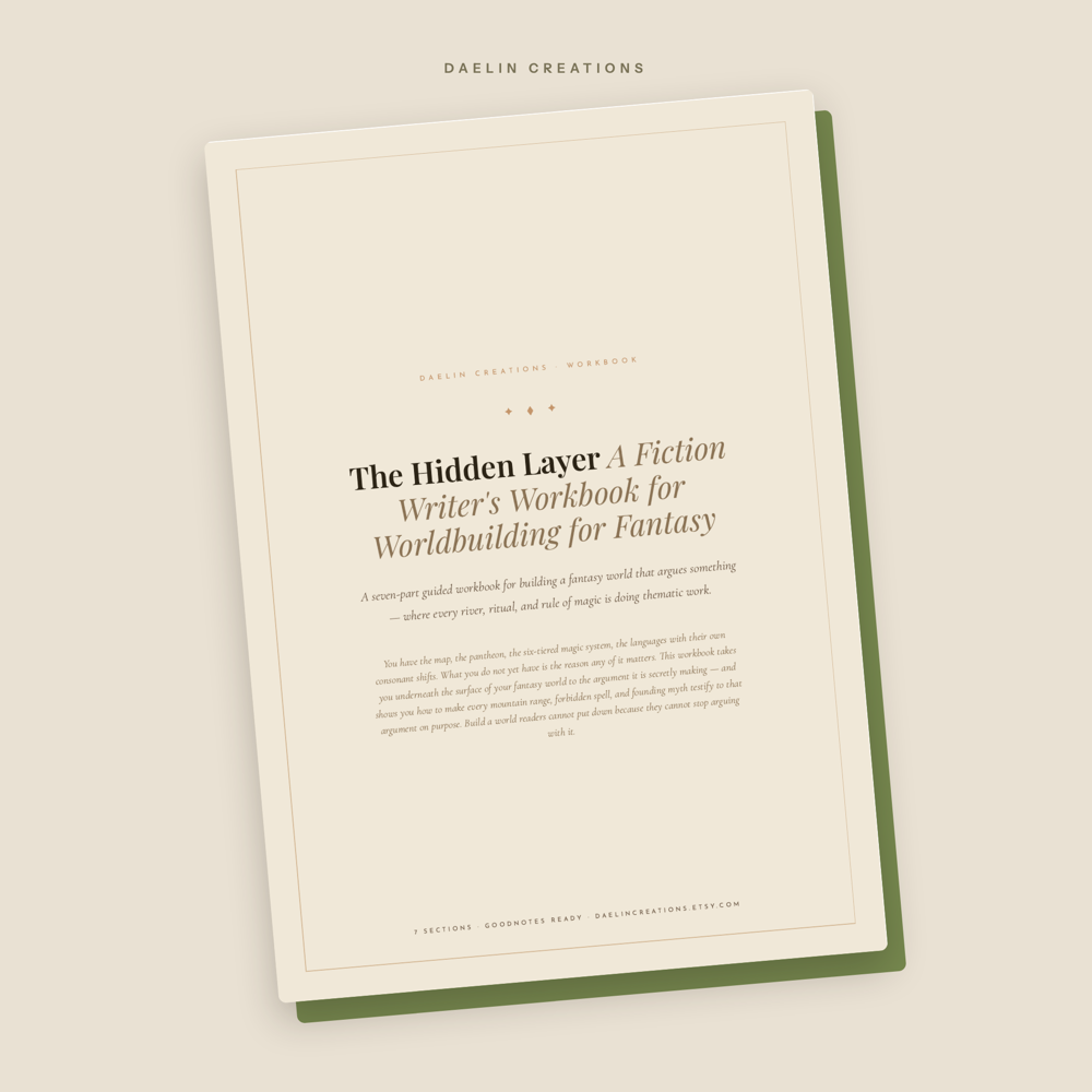 The Hidden Layer: Fantasy Worldbuilding Workbook for Fiction Writers — image 2