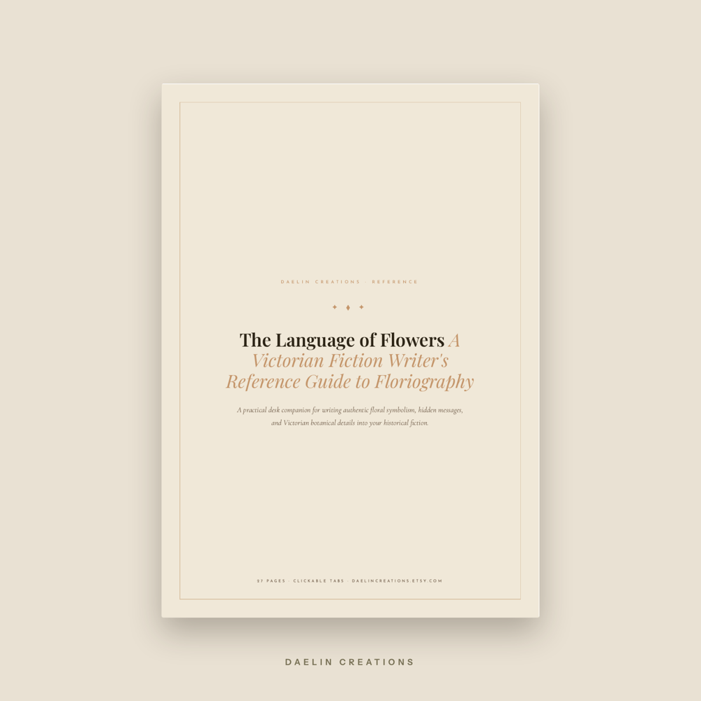 Victorian Floriography Reference Guide for Fiction Writers