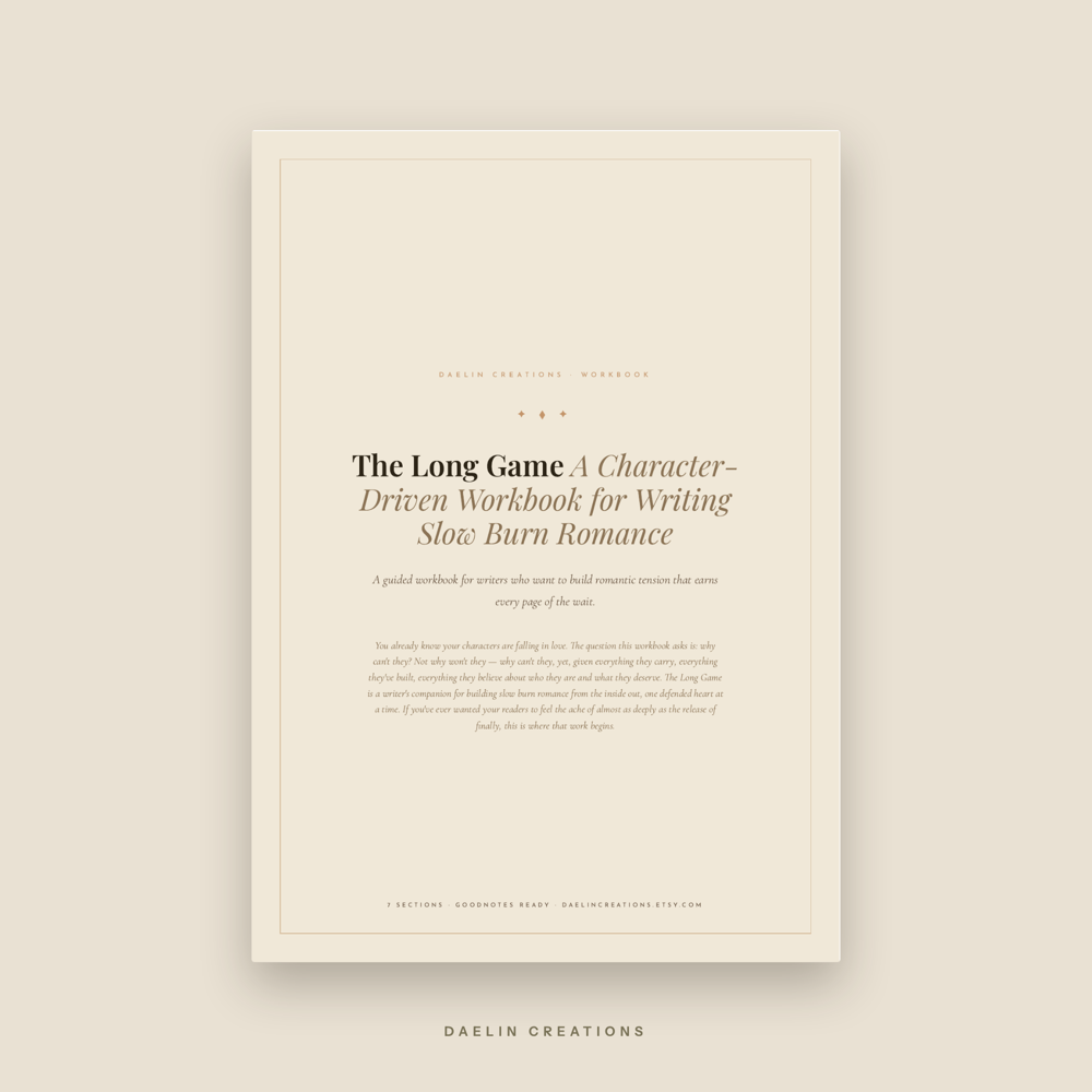 Slow Burn Romance Writing Workbook