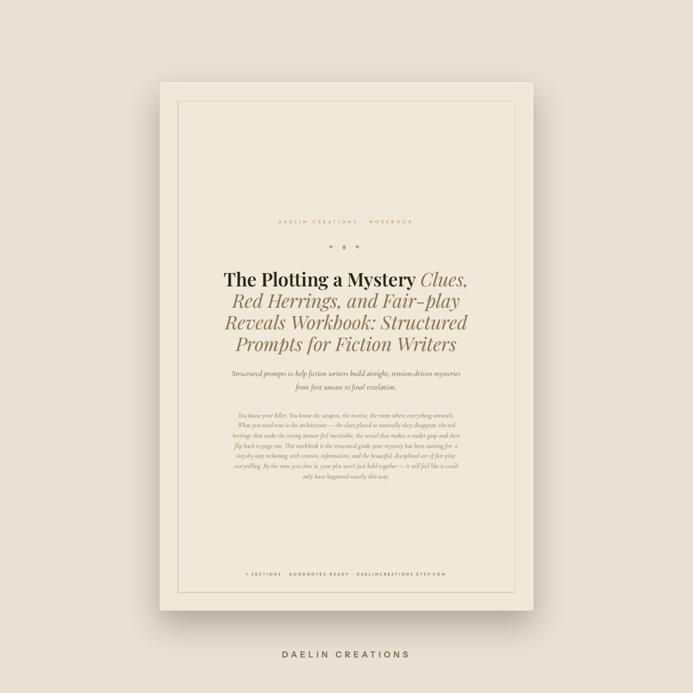 Mystery Writing Workbook