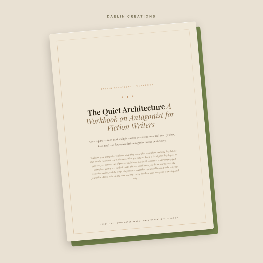 Antagonist Rhythm Workbook for Fiction Writers — image 2