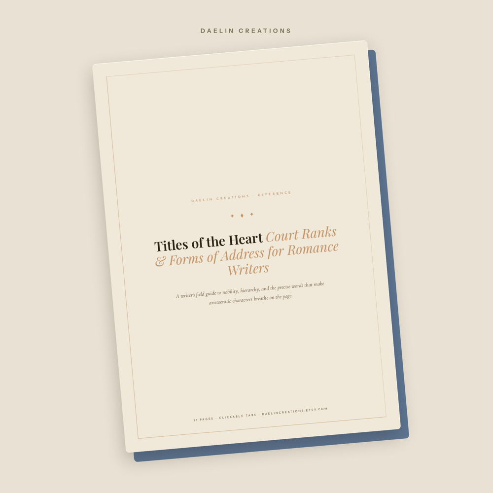 Court Titles & Forms of Address for Romance Writers — image 2