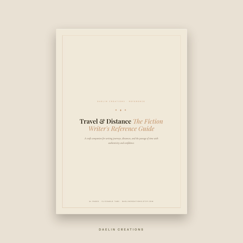 Travel & Distance Writer's Reference Guide