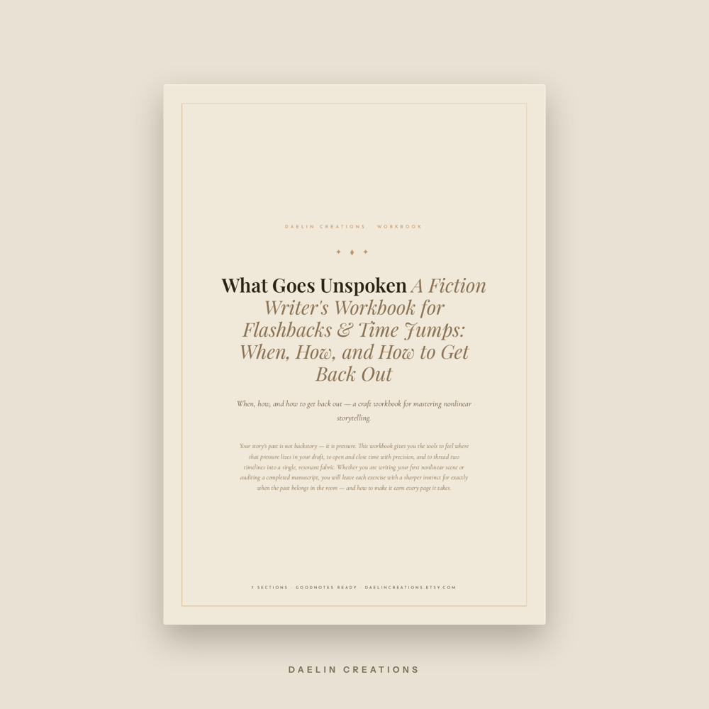 Flashbacks & Time Jumps Workbook for Fiction Writers