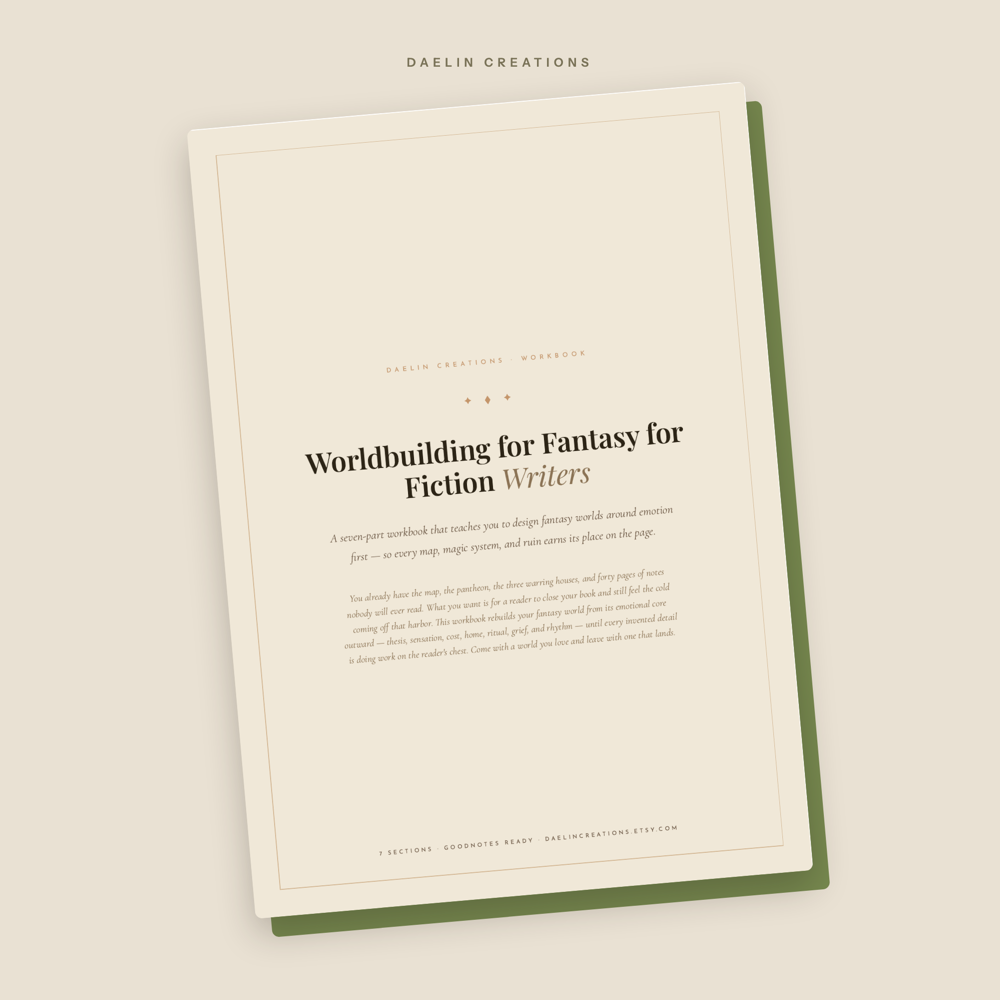 Fantasy Worldbuilding Workbook for Fiction Writers — image 2